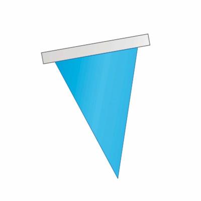 FESTONE BANDIERA TRIANGOLARE MT.10 PVC AZZURRO