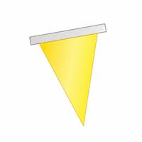 FESTONE BANDIERA TRIANGOLARE MT.10 PVC GIALLO