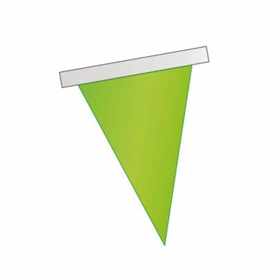 FESTONE BANDIERA TRIANGOLARE MT.10 PVC VERDE LIME