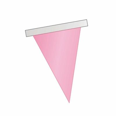 FESTONE BANDIERA TRIANGOLARE MT.10 PVC ROSA