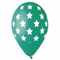 PALLONI CON STAMPA STELLE ALL ROUND PZ.12 VERDE 12