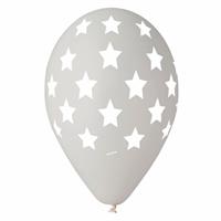 PALLONI CON STAMPA STELLE ALL ROUND PZ.12 GRIGIO 12