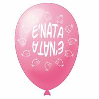 PALLONI 10 PZ.20 STAMPA REVERSE E' NATA ROSA