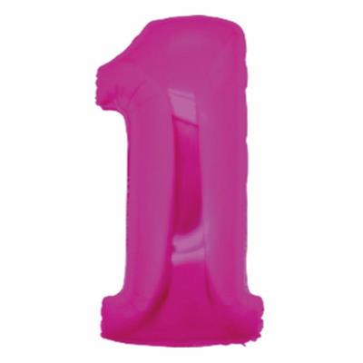 PALLONE FOIL FUCSIA CM. 100 NUMERO 1