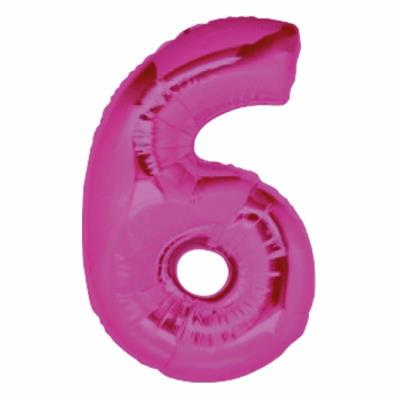 PALLONE FOIL FUCSIA CM. 100 NUMERO 6