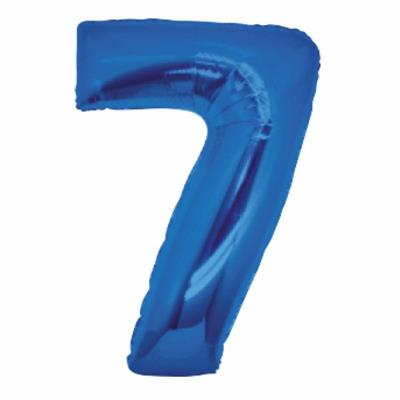 PALLONE FOIL BLU CM. 100 NUMERO 7