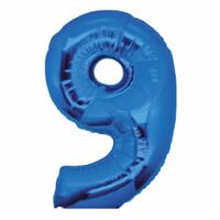 PALLONE FOIL BLU CM. 100 NUMERO 9