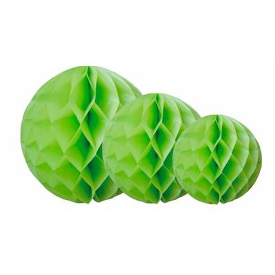 SET 3 GLOBI CARTA D.20/30/40 VERDE LIME