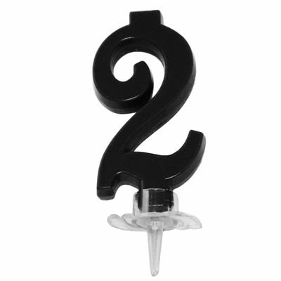 CANDELINA MINI NUMERALE CM.7 NR.2 NERA