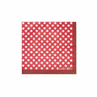 TOVAGLIOLI 33X33 PZ.20 STELLE ROSSO