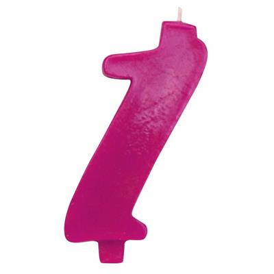 CANDELINA NUMERALE MAX  CM.12 NR.1 FUCSIA