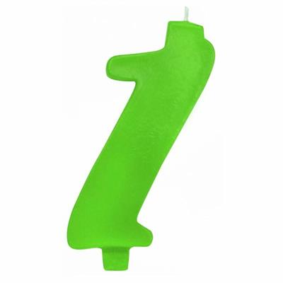 CANDELINA NUMERALE MAX  CM.12 NR.1 VERDE