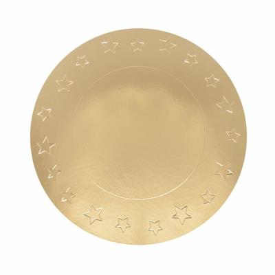 SOTTOPIATTO METAL ORO D. 33 PZ.8