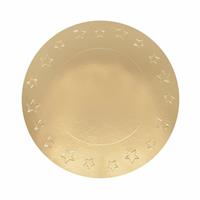 SOTTOPIATTO METAL ORO D. 33 PZ.8