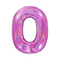 PALLONE FOIL GLITTER    FUXIA CM.100 NUMERO 0