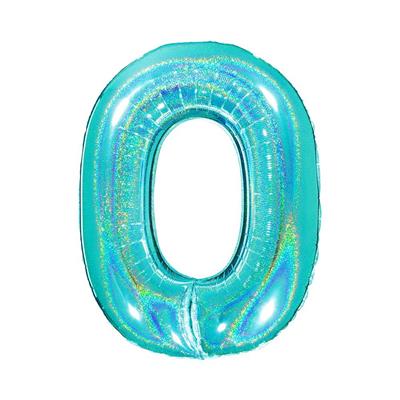 PALLONE FOIL GLITTER    TIFFANY CM.100 NUMERO 0