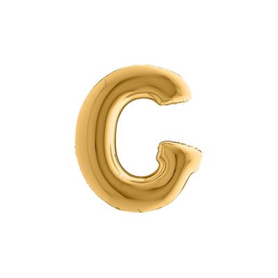 PALLONE FOIL LETTERA G  GOLD CM.101