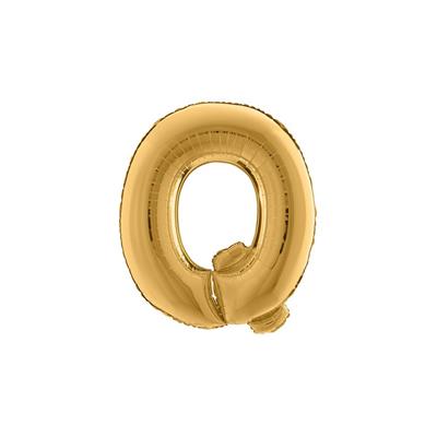 PALLONE FOIL LETTERA Q  GOLD CM.101