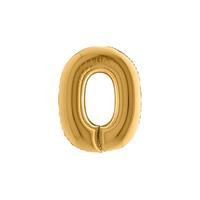 PALLONE FOIL LETTERA O  GOLD CM.101