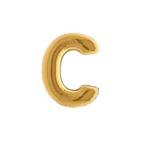 PALLONE FOIL LETTERA C  GOLD CM.101