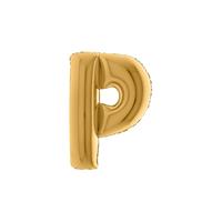 PALLONE FOIL LETTERA P  GOLD CM.101