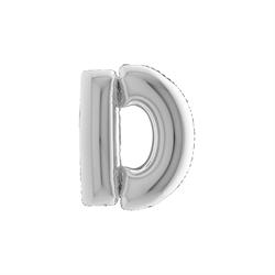 PALLONE FOIL LETTERA D  SILVER CM.101