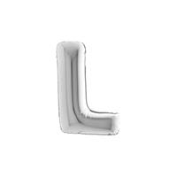 PALLONE FOIL LETTERA L  SILVER CM.101