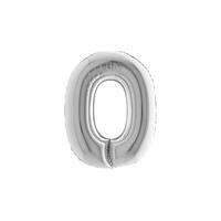 PALLONE FOIL LETTERA O  SILVER CM.101