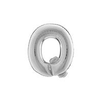 PALLONE FOIL LETTERA Q  SILVER CM.101