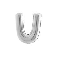 PALLONE FOIL LETTERA U  SILVER CM.101