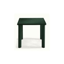 TAVOLO ELLE CM. 80X80   VERDE RESINA SCAB