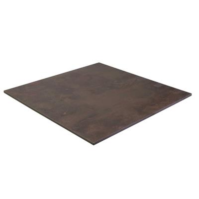 PIANO TAVOLO STRATIFICATO 70X70 EFFETTO CORTEN COMPACT