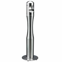 POSACENERE A COLONNA    BIRKIN INOX SATINATO H.101 SAGOMATO