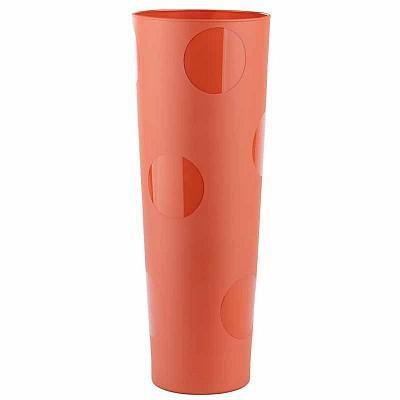 VASO VETRO CONO CAPRI H. 70 CORALLO