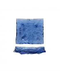 PIATTINO APPETIZER CM.  15X15 AZZURRO ACQUA MARINA