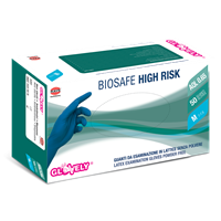 GUANTI LATTICE BIOSAFE  BLU 100 PZ. LARGE