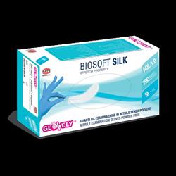 GUANTI NITRILE BIOSOFT  SILK 200 PZ. BLU' LARGE