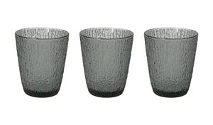 SET 3 BICCHIERI  DAVOR GLASS GRIGIO