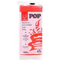 PASTA DI ZUCCHERO POP   KG.1 ROSSO FUOCO