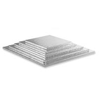 CAKEBOARD QUADRATO SILVER CM.55X55X1,2