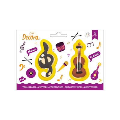 SET 2 TAGLIAPASTA NOTA E VIOLINO CM.8