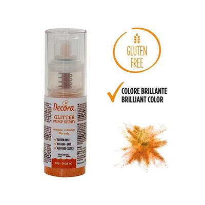 SPRAY GLITTER COLORANTE GR.6 PUMP ARANCIO