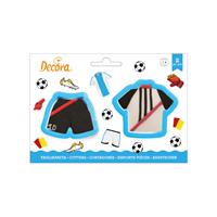 SET 2 TAGLIAPASTA CALCIO MAGLIA E PANTALONCINO