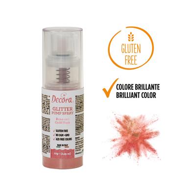 SPRAY GLITTER COLORANTE GR.10 PUMP ROSA GOLD