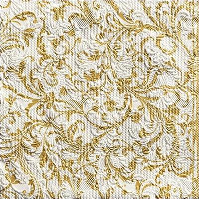 TOVAGLIOLI 33X33 3 VELI ELEGANCE DAMASK GOLD AMBIENTE