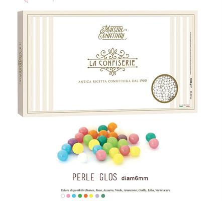 CONFETTI PERLE ZUCCHERO BIANCHE KG.1 MM.6