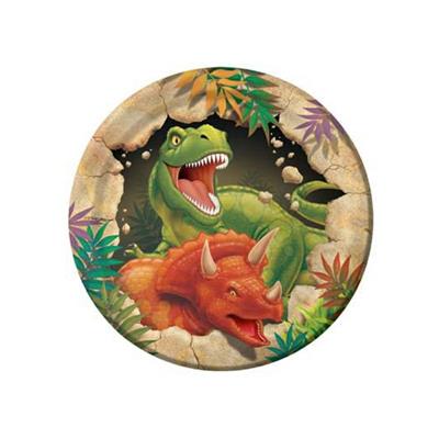 PIATTI CARTA CM.20 PZ. 8 DINOSAURI