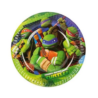 PIATTI CARTA CM.18X18 PZ.8 TURTLES NINJA