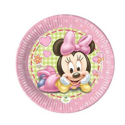 PIATTI CARTA CM.20 PZ. 8 MINNIE BABY