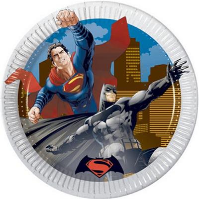 PIATTI CARTA CM.20 PZ.10 BATMAN E SUPERMAN